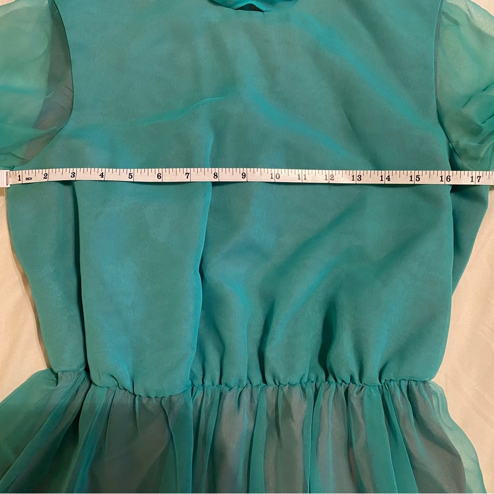 Jack Bryan vintage ethereal tea length dress gown chiffon 50s or 60s - Picture 7 of 13
